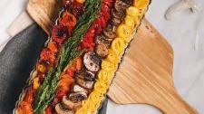 Ricotta Vegetable Tart with Olive Oil Herb Crust