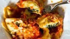 Ricotta and Spinach Ravioli in Tomato Sauce