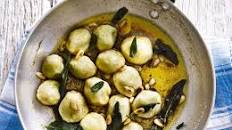 Ricotta gnudi with sage butter