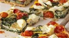 Ricotta, tomato & spinach frittata
