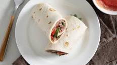 Roast Beef, Roasted Red Pepper and Hummus Wraps