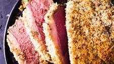 Roast Beef with Garlic and Herb Breadcrumb Crust