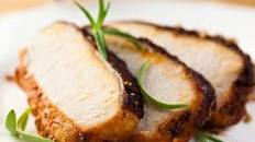 Roast Pork with Mustard Herb Coating