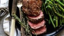 Roasted Beef Tenderloin with Maple-Mustard Glaze