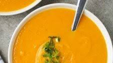Roasted Carrot and Apple Soup