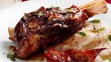 Roasted Lamb Shanks with Lemon and Herbs
