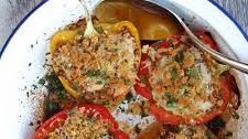 Roasted Quinoa Stuffed Peppers