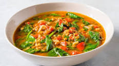 Roasted Red Pepper Lentil Soup