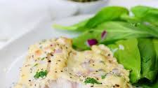 Roasted Tilapia with Mustard Sauce