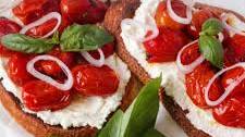 Roasted Tomato & Garlic Ricotta Toast