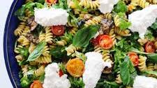 Roasted Vegetable Pasta with Basil and Ricotta