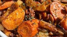Roasted Vegetables with Honey Chipotle Walnuts
