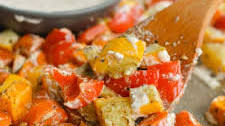 Roasted Vegetables with Honey Mustard Sauce