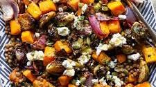 Roasted Veggie Lentil Salad