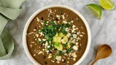 SPICY BLACK BEAN SOUP WITH CHIPOTLE