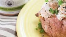 SWEET HABANERO CHICKEN SALAD STUFFED SWEET POTATOES