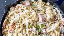 Salmon Alfredo (So Easy)