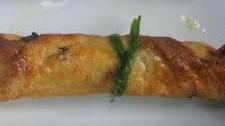 Salmon Maki Spring Rolls with Lemon Soy Wasabi Mayonnaise