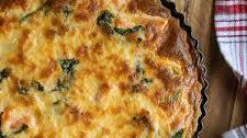 Salmon and Spinach Quiche