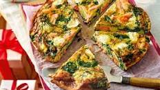 Salmon and cream cheese frittata