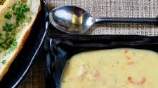 Salmon chowder with coconut milk