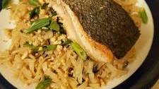 Salmon pad thai