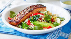 Salmon stir-fry