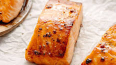 Salmon with Brown Sugar Glaze
