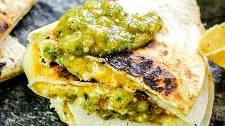 Salsa Verde Chicken Quesadillas