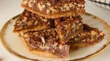 Salted Caramel Pecan Shortbread Bars