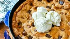 Salted Caramel Skillet Cookie