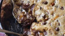 Salted Caramel Skillet Cookie