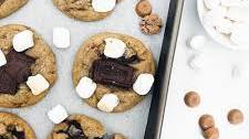 Salted Caramel S’mores Cookies