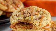 Salted Caramel Toffee Cookies