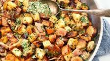 Sausage Potato Hash with Herb Dressing