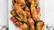 Sausage Stuffed Bacon Wrapped Jalapenos
