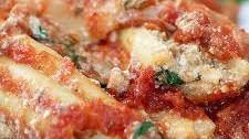 Sausage and Spinach Manicotti