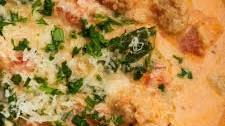 Sausage and Spinach Soup