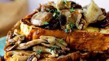 Savory French Toast with Garlicky Mushrooms & Thyme