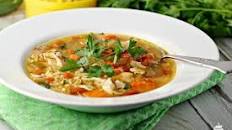 Savory Herb Chicken and Rice Soup