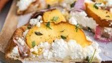 Savoury Peach Flatbread