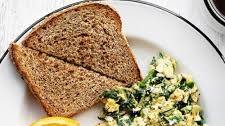 Scrambled Eggs with Spinach and Feta