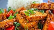 Sesame Red Pepper Tofu