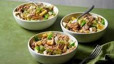 Sesame-ginger tofu noodles