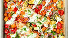 Sheet Pan Baked Salmon and Vegetables