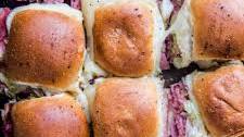 Sheet Pan Corned Beef Sliders