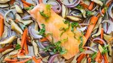 Sheet Pan Honey-Mustard Salmon with Vegetables