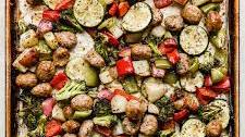 Sheet Pan Italian Sausage and Veggies