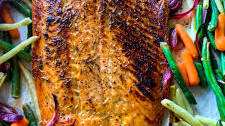 Sheet Pan Rosemary Maple Salmon
