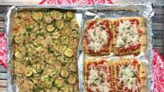 Sheet Pan Tofu and Zucchini Parmesan
